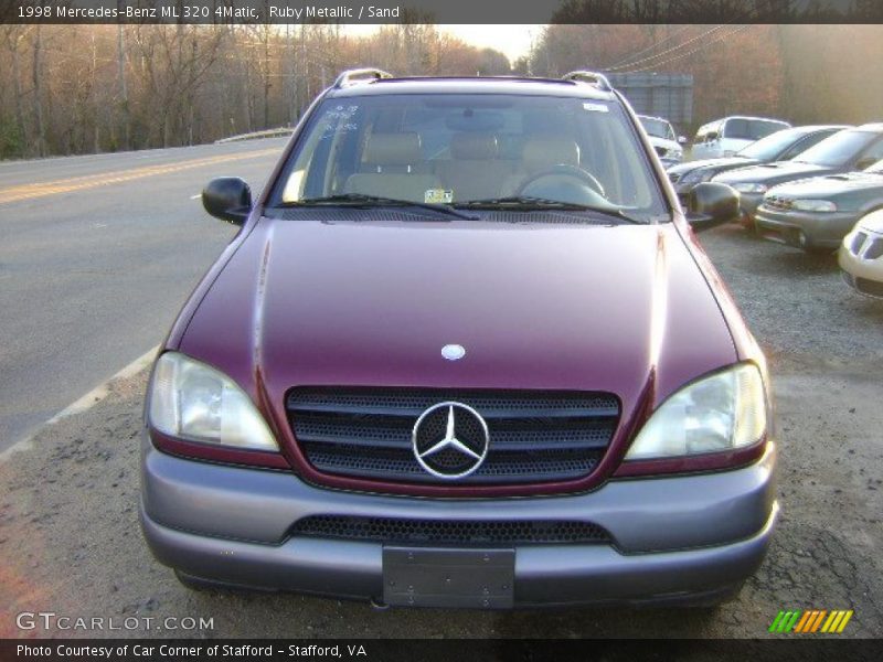 Ruby Metallic / Sand 1998 Mercedes-Benz ML 320 4Matic