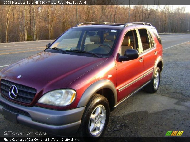 Ruby Metallic / Sand 1998 Mercedes-Benz ML 320 4Matic