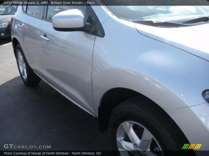 Brilliant Silver Metallic / Black 2010 Nissan Murano SL AWD