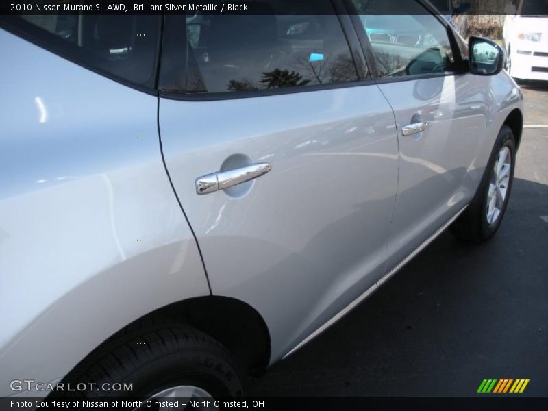 Brilliant Silver Metallic / Black 2010 Nissan Murano SL AWD