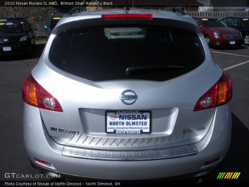 Brilliant Silver Metallic / Black 2010 Nissan Murano SL AWD