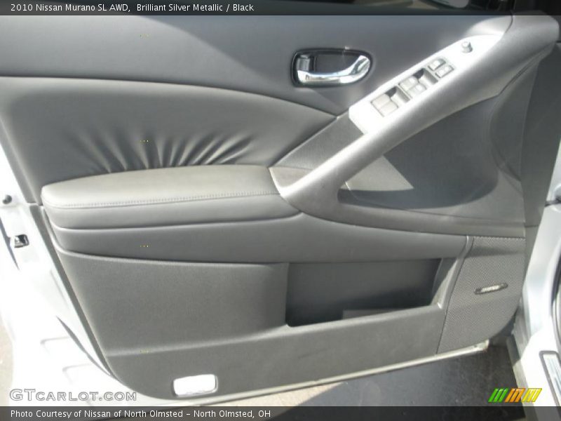 Brilliant Silver Metallic / Black 2010 Nissan Murano SL AWD
