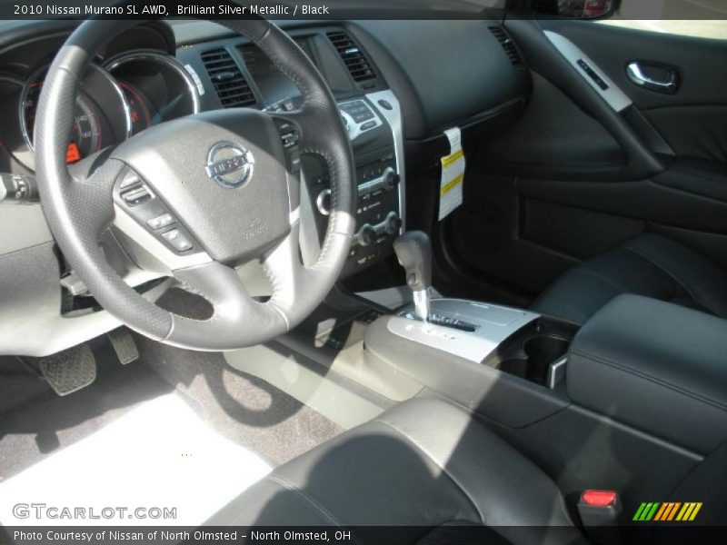Brilliant Silver Metallic / Black 2010 Nissan Murano SL AWD
