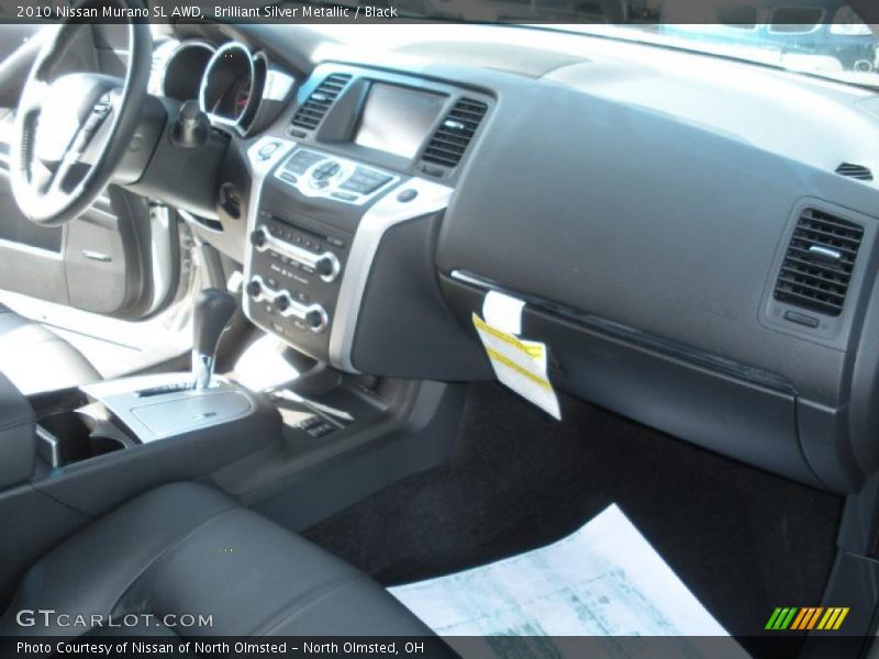 Brilliant Silver Metallic / Black 2010 Nissan Murano SL AWD