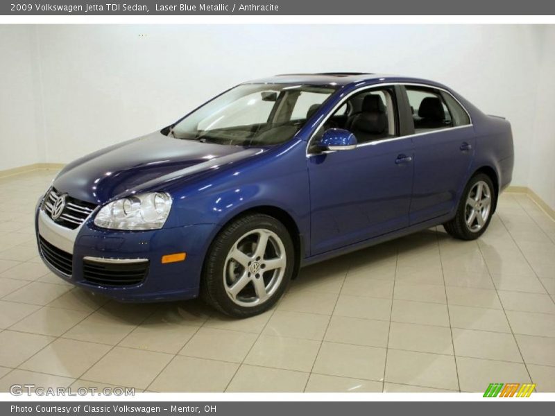 Laser Blue Metallic / Anthracite 2009 Volkswagen Jetta TDI Sedan