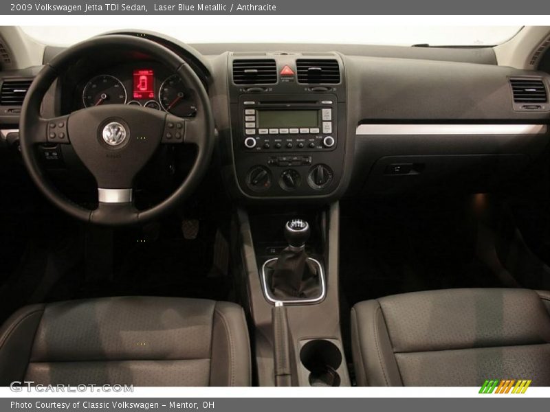 Laser Blue Metallic / Anthracite 2009 Volkswagen Jetta TDI Sedan