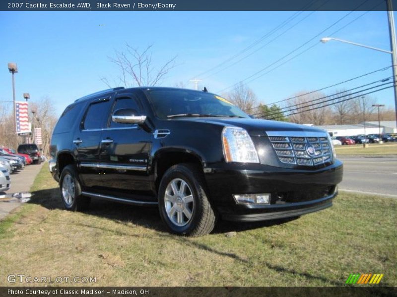 Black Raven / Ebony/Ebony 2007 Cadillac Escalade AWD