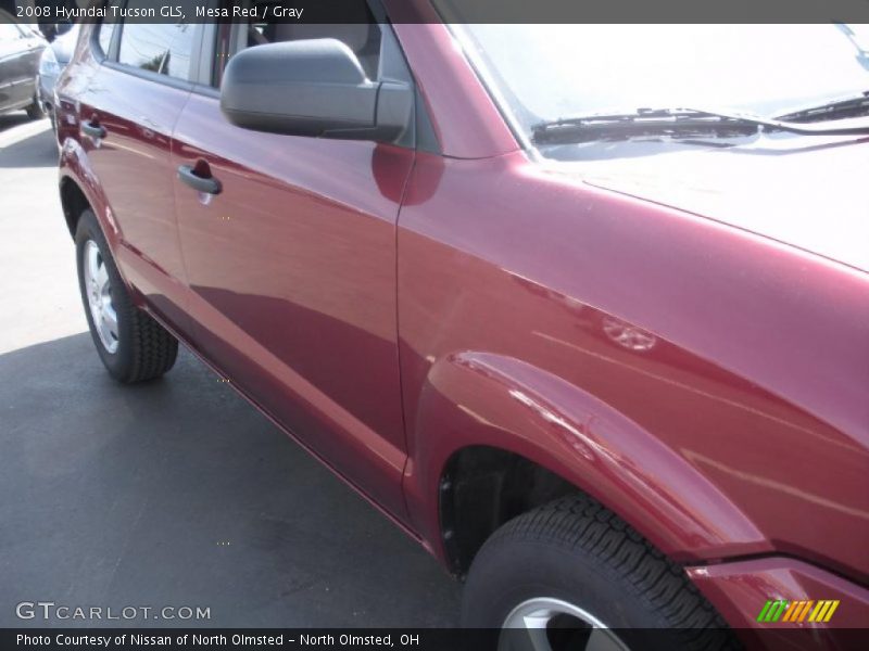 Mesa Red / Gray 2008 Hyundai Tucson GLS