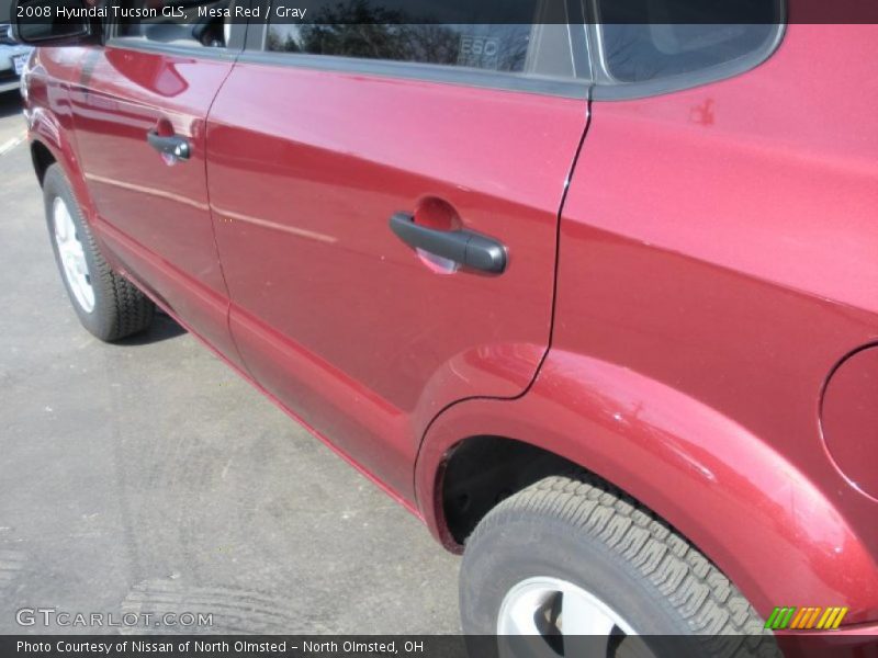 Mesa Red / Gray 2008 Hyundai Tucson GLS