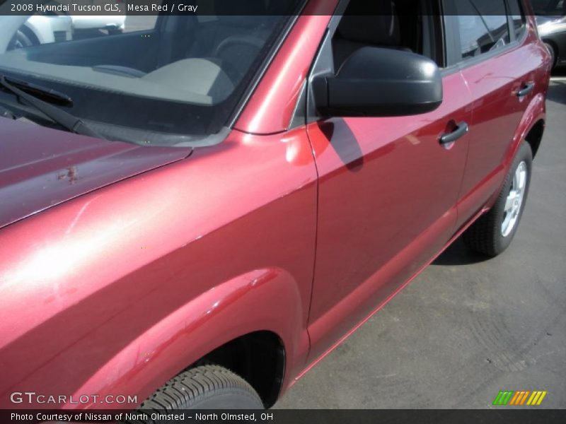 Mesa Red / Gray 2008 Hyundai Tucson GLS