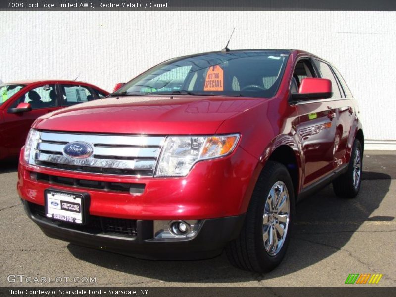 Redfire Metallic / Camel 2008 Ford Edge Limited AWD