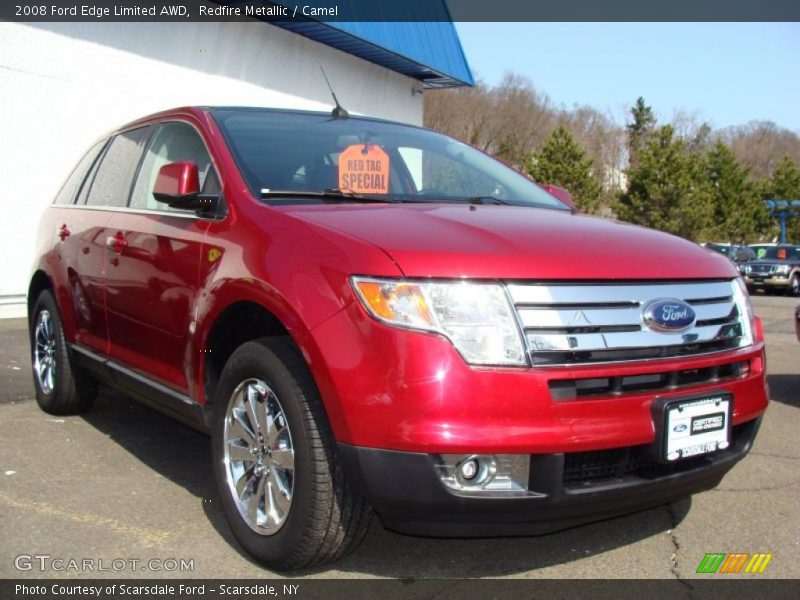 Redfire Metallic / Camel 2008 Ford Edge Limited AWD