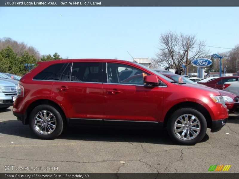 Redfire Metallic / Camel 2008 Ford Edge Limited AWD