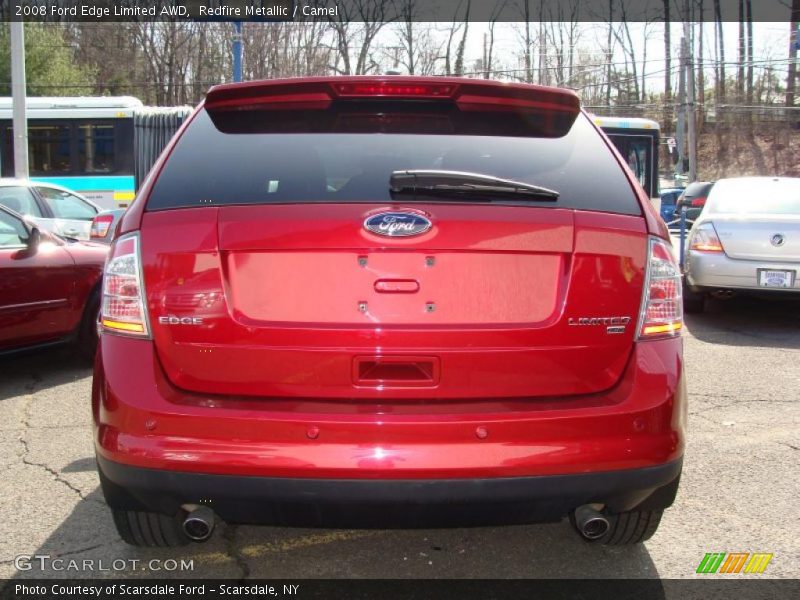 Redfire Metallic / Camel 2008 Ford Edge Limited AWD