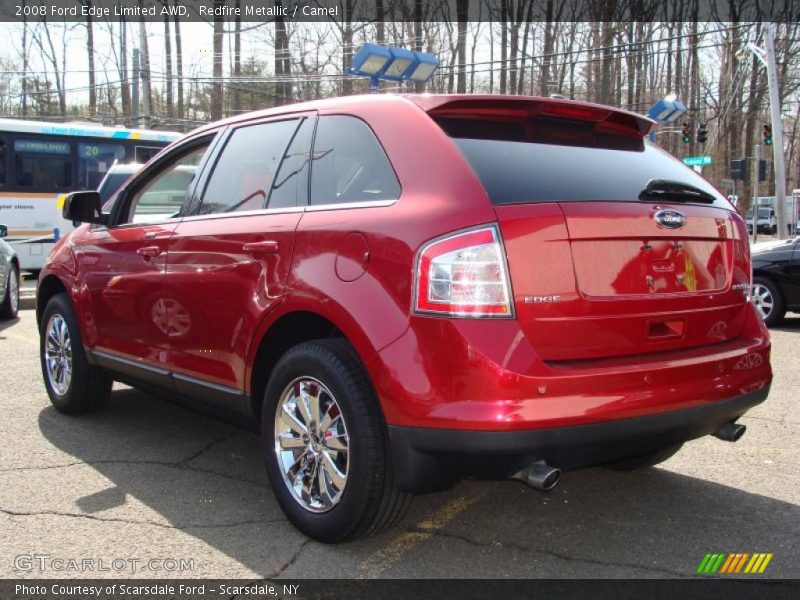 Redfire Metallic / Camel 2008 Ford Edge Limited AWD