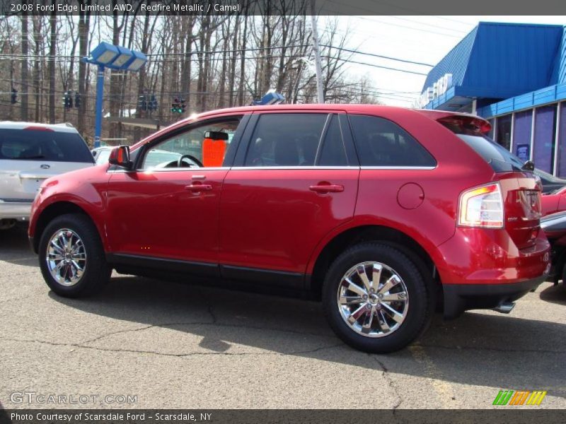 Redfire Metallic / Camel 2008 Ford Edge Limited AWD