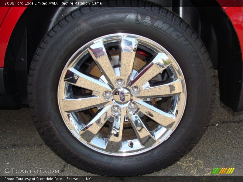 Redfire Metallic / Camel 2008 Ford Edge Limited AWD