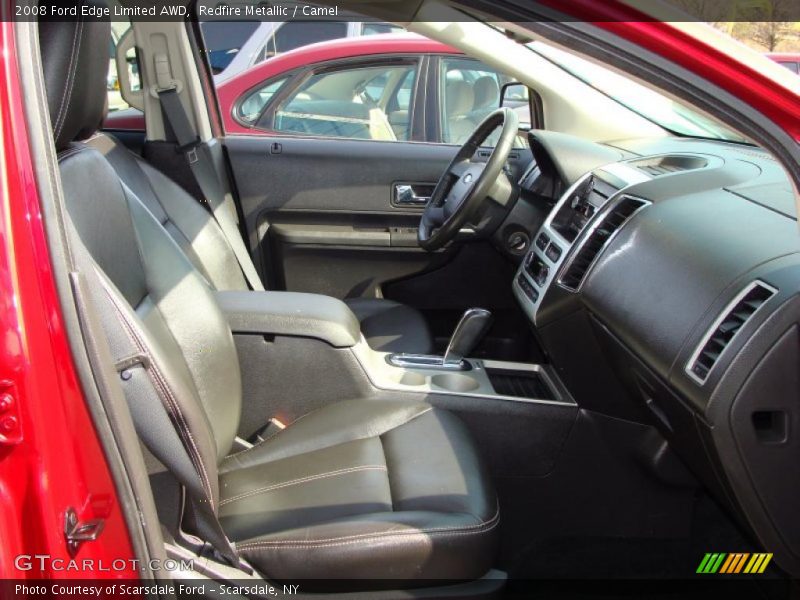 Redfire Metallic / Camel 2008 Ford Edge Limited AWD