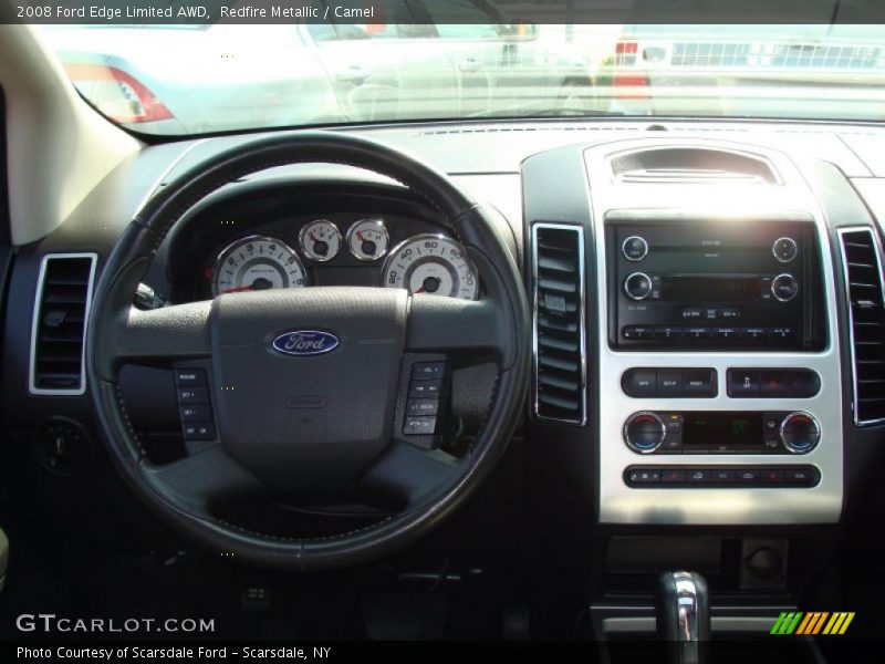Redfire Metallic / Camel 2008 Ford Edge Limited AWD
