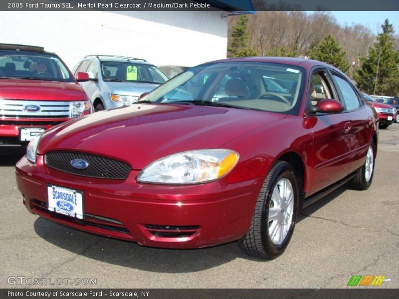 Merlot Pearl Clearcoat / Medium/Dark Pebble 2005 Ford Taurus SEL