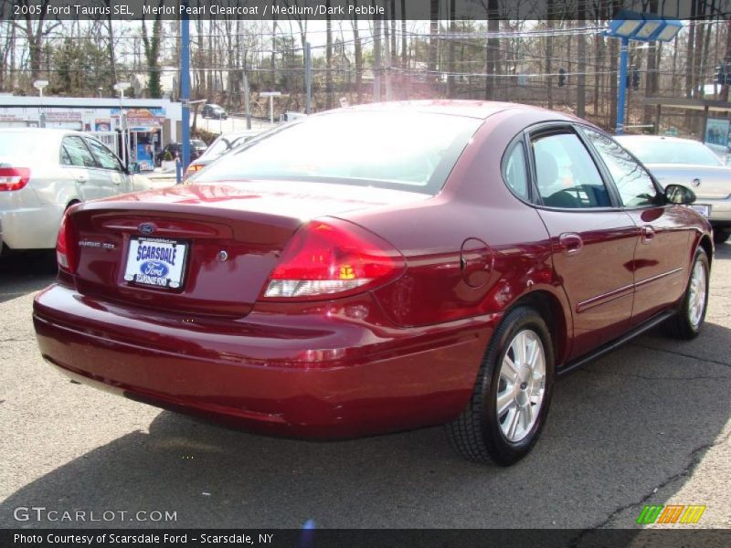 Merlot Pearl Clearcoat / Medium/Dark Pebble 2005 Ford Taurus SEL