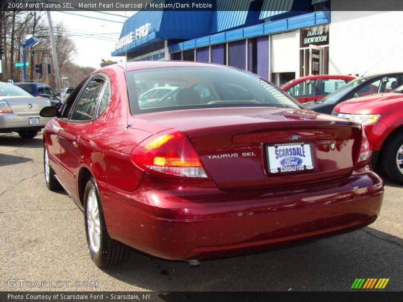 Merlot Pearl Clearcoat / Medium/Dark Pebble 2005 Ford Taurus SEL