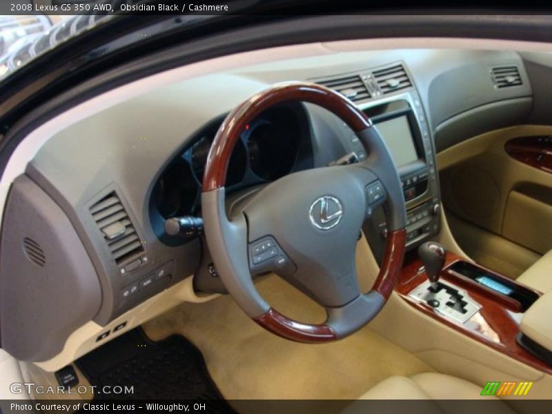 Obsidian Black / Cashmere 2008 Lexus GS 350 AWD