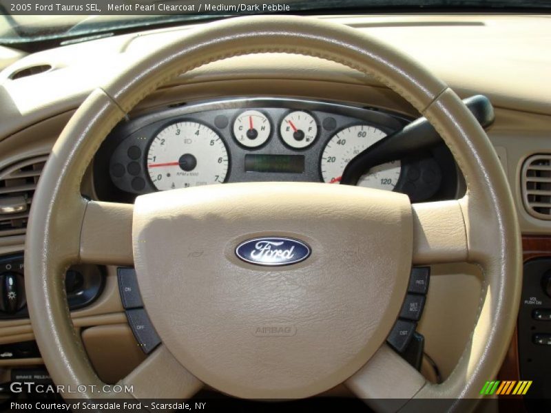 Merlot Pearl Clearcoat / Medium/Dark Pebble 2005 Ford Taurus SEL