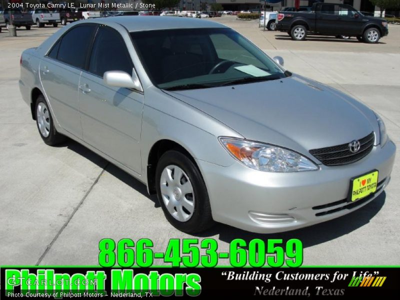 Lunar Mist Metallic / Stone 2004 Toyota Camry LE