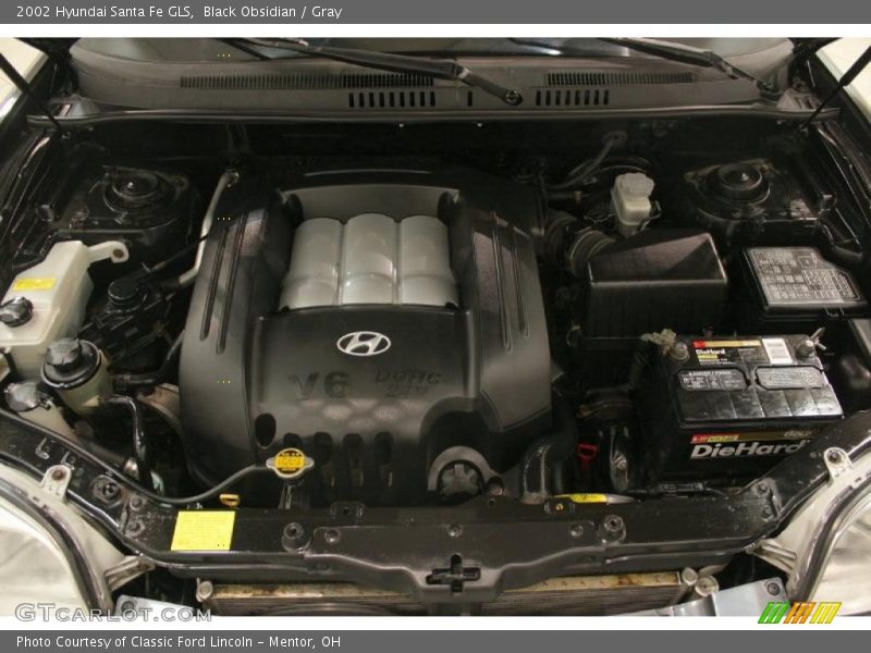 Black Obsidian / Gray 2002 Hyundai Santa Fe GLS