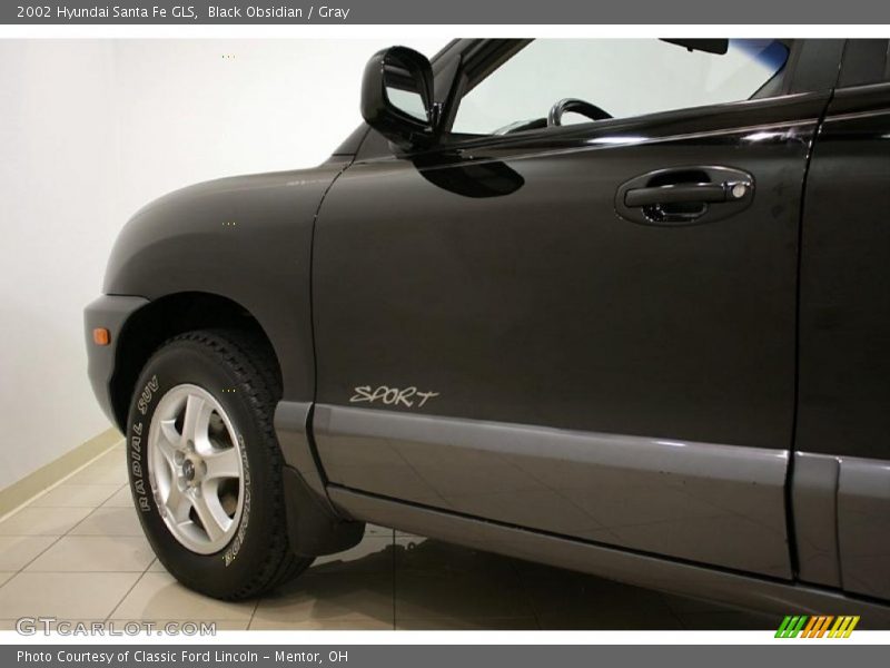 Black Obsidian / Gray 2002 Hyundai Santa Fe GLS