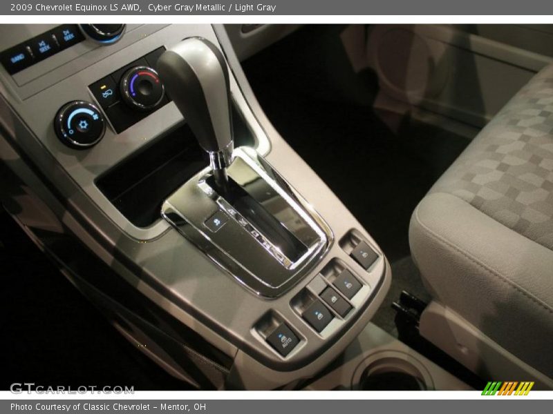 Cyber Gray Metallic / Light Gray 2009 Chevrolet Equinox LS AWD
