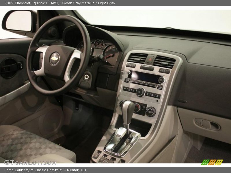 Cyber Gray Metallic / Light Gray 2009 Chevrolet Equinox LS AWD