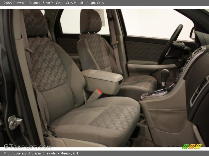 Cyber Gray Metallic / Light Gray 2009 Chevrolet Equinox LS AWD