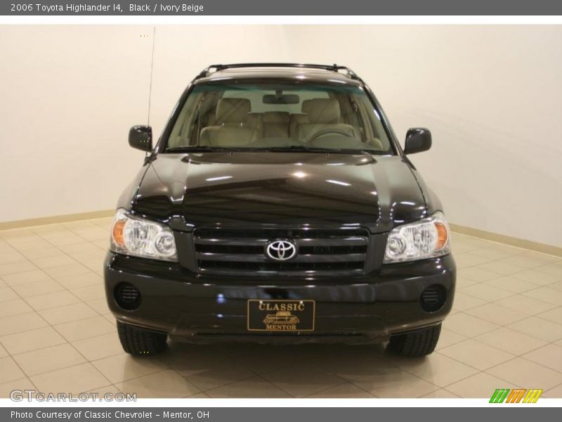 Black / Ivory Beige 2006 Toyota Highlander I4