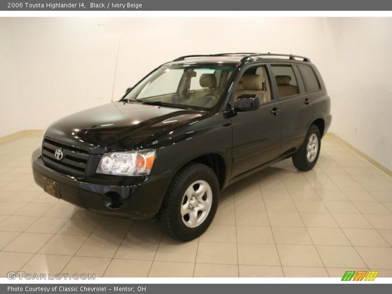Black / Ivory Beige 2006 Toyota Highlander I4