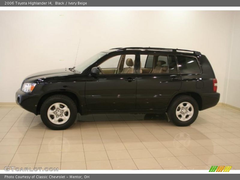 Black / Ivory Beige 2006 Toyota Highlander I4