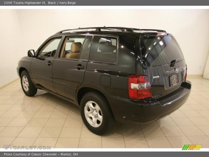 Black / Ivory Beige 2006 Toyota Highlander I4