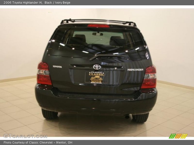 Black / Ivory Beige 2006 Toyota Highlander I4