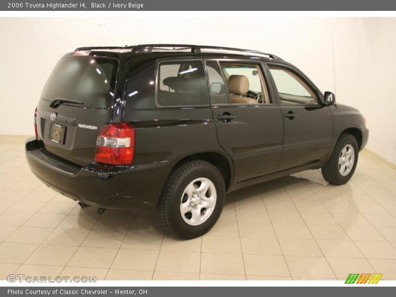 Black / Ivory Beige 2006 Toyota Highlander I4