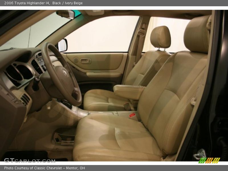 Black / Ivory Beige 2006 Toyota Highlander I4