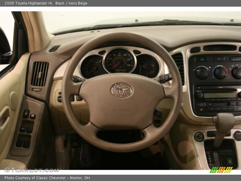Black / Ivory Beige 2006 Toyota Highlander I4