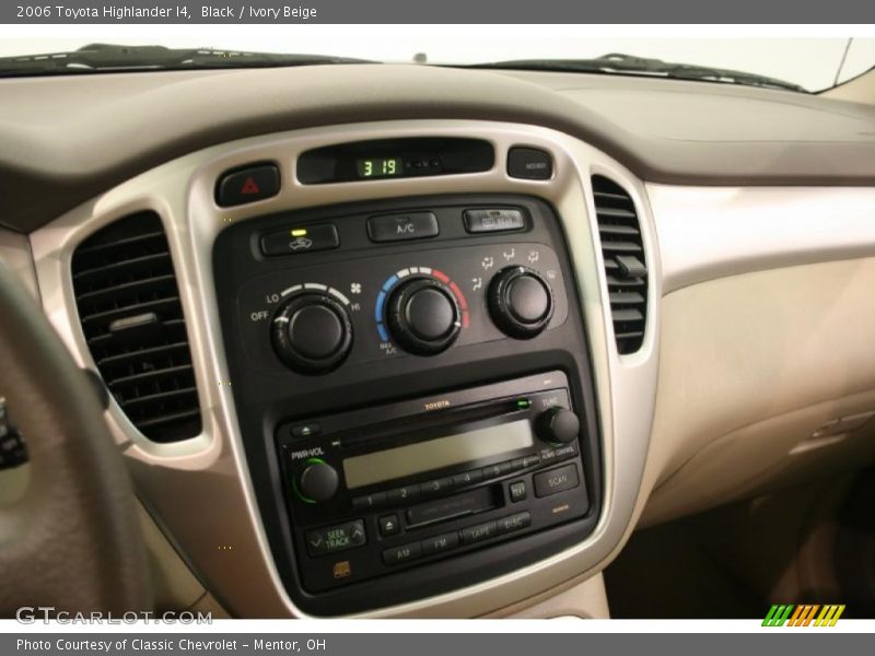 Black / Ivory Beige 2006 Toyota Highlander I4