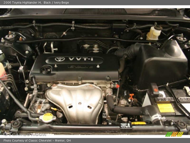 Black / Ivory Beige 2006 Toyota Highlander I4