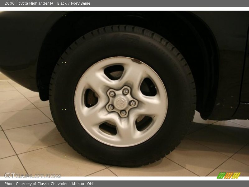 Black / Ivory Beige 2006 Toyota Highlander I4