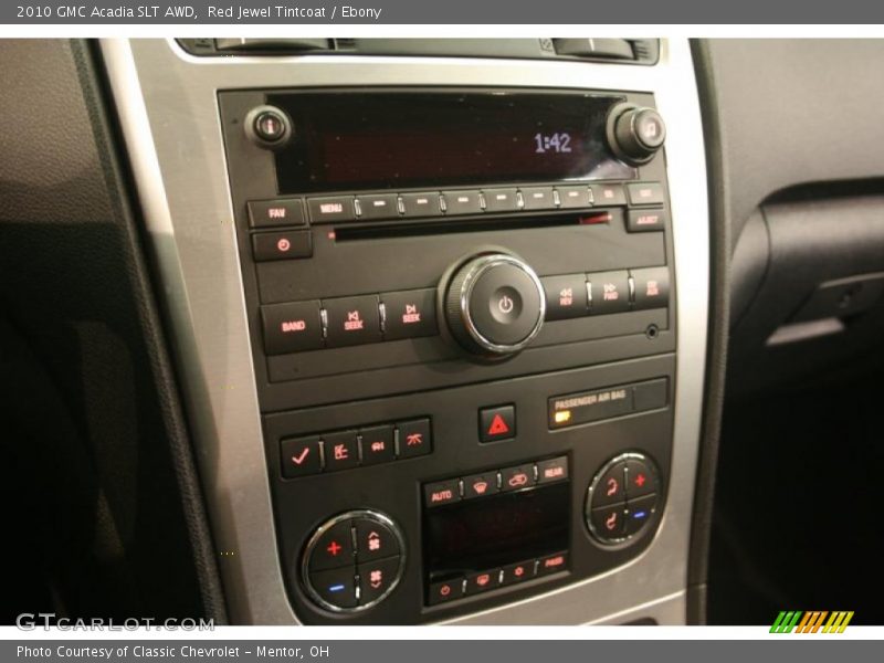 Red Jewel Tintcoat / Ebony 2010 GMC Acadia SLT AWD