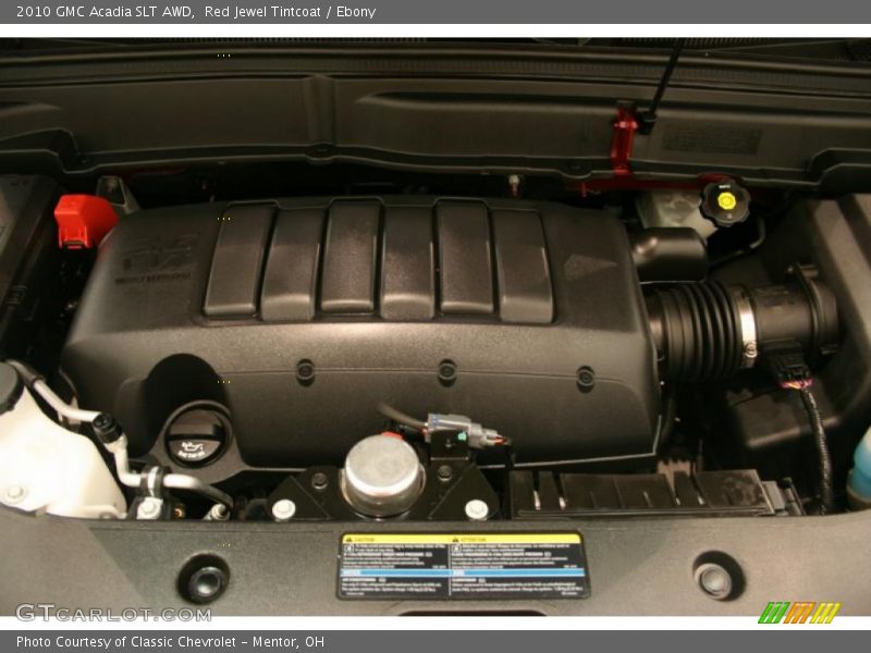 Red Jewel Tintcoat / Ebony 2010 GMC Acadia SLT AWD