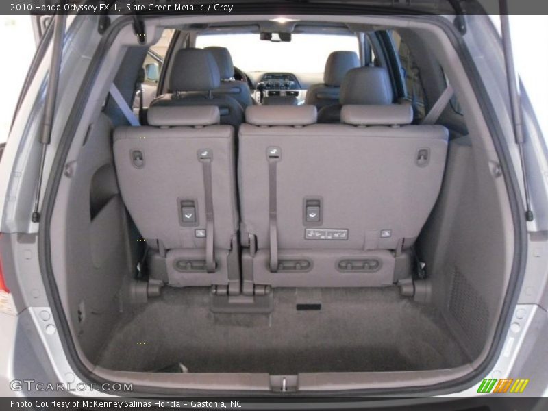 Slate Green Metallic / Gray 2010 Honda Odyssey EX-L