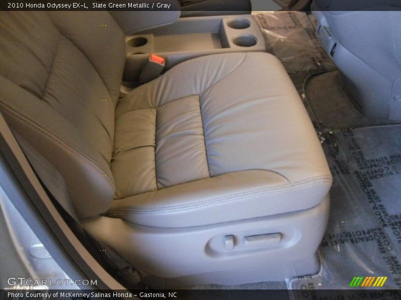 Slate Green Metallic / Gray 2010 Honda Odyssey EX-L
