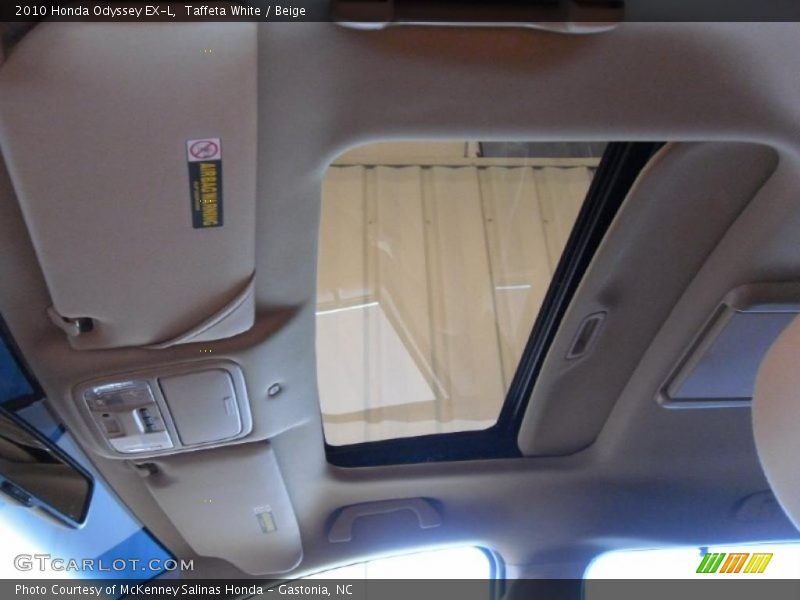 Taffeta White / Beige 2010 Honda Odyssey EX-L